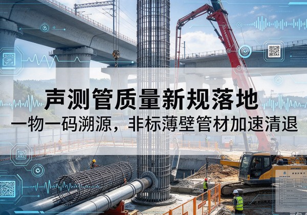 白山声测管质量新规落地，一物一码溯源，非标薄壁管材加速清退